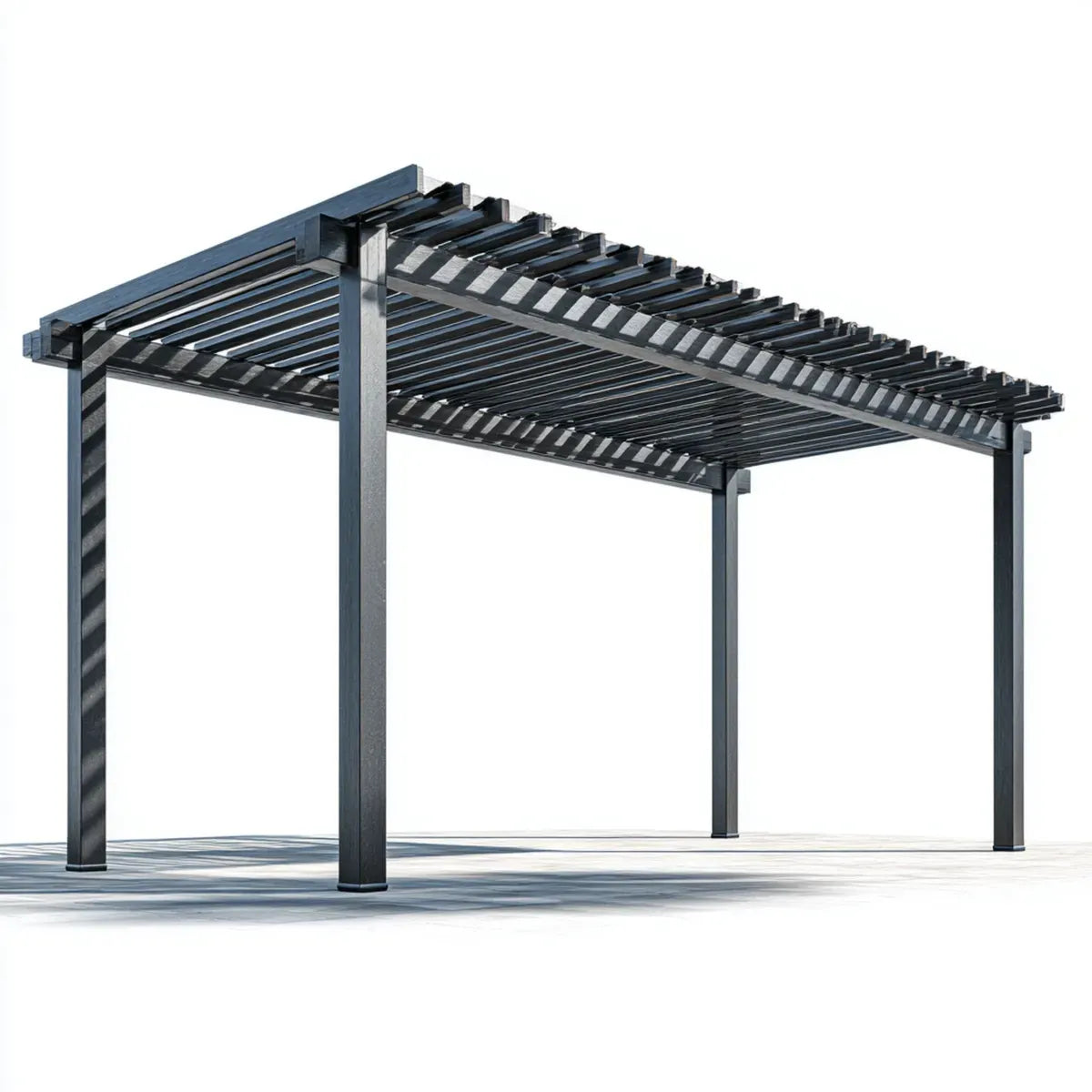 Altana lub pergola, Ogród pergola do samodzielnego podtrzymywania 400 x 300 x 230 cm, z prostokątnym aluminium, z zawieszonym dachem łopatkowym