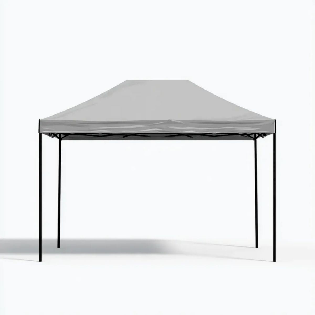 Altana lub pergola, Szary ogród z kolorowymi stożkami w stali stopowej i poliestru 300 x 300 x 250 cm