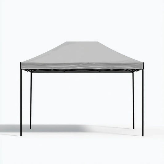 Altana lub pergola, Szary ogród z kolorowymi stożkami w stali stopowej i poliestru 300 x 300 x 250 cm