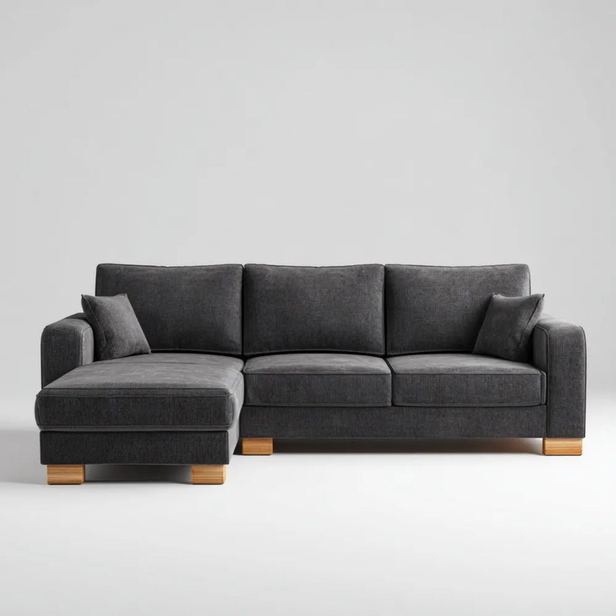 Sofa, 3-osobowa sofa w antracyt szary w wisielcu wisielczym 250 x 150 x 85 cm