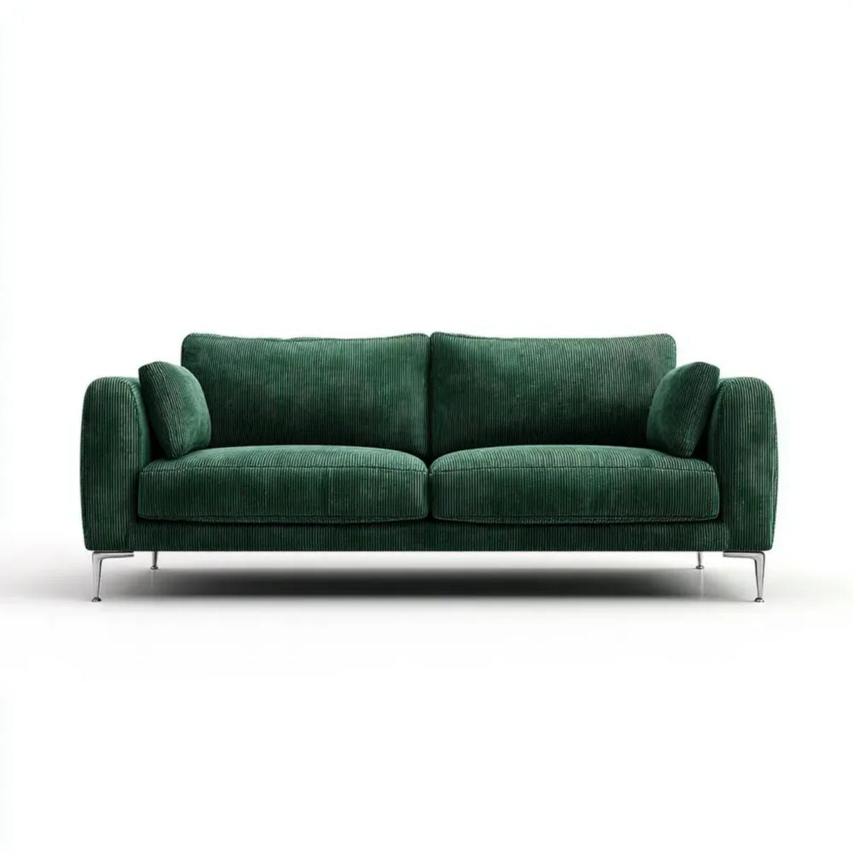 Sofa, 3-osobowa w sofie w sofie w sofie w solance ciemnozielonym brukselskim, 210 x 88 x 82 cm